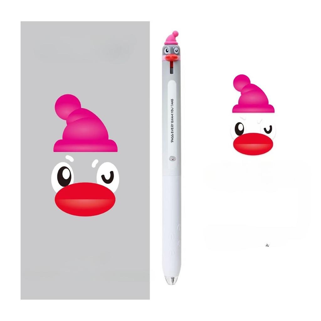 12Pcs Cute Cartoon Penguin Ballpoint Pen 0.5mm Quick Drying Black Gel Pen Creative Writing Pen Student School Office Supplies