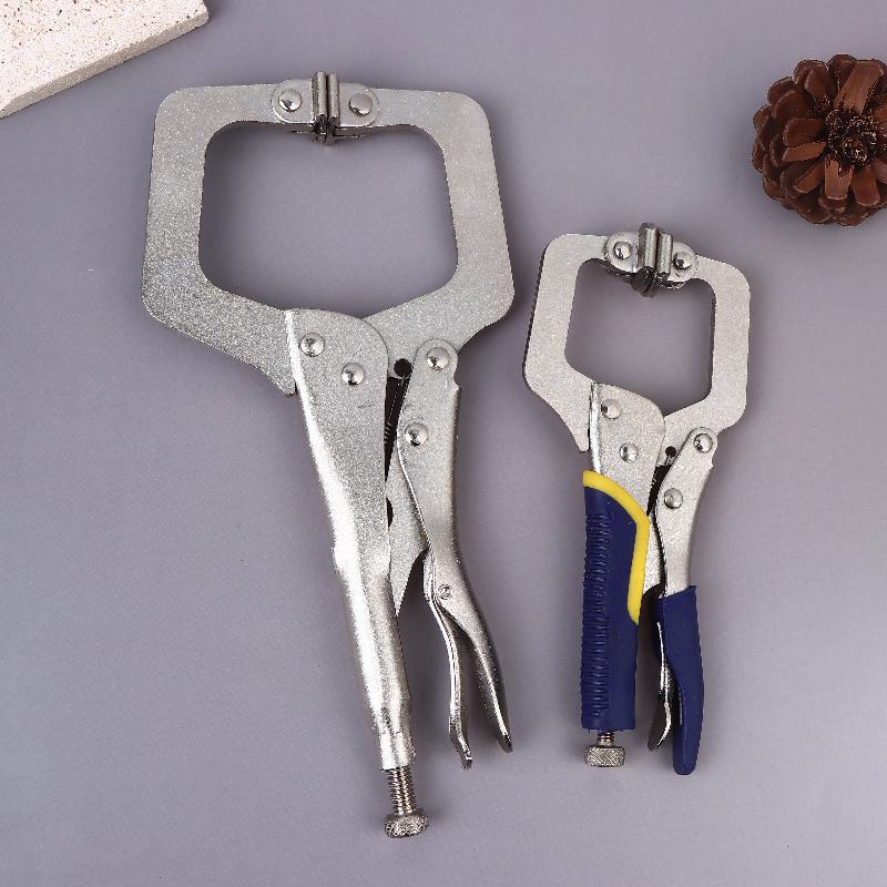 Metal C Clamp Vise Grip Locking Welding Pliers Wood Tenon Locator Tool Tools Herramientas De Mano Ferramentas Man