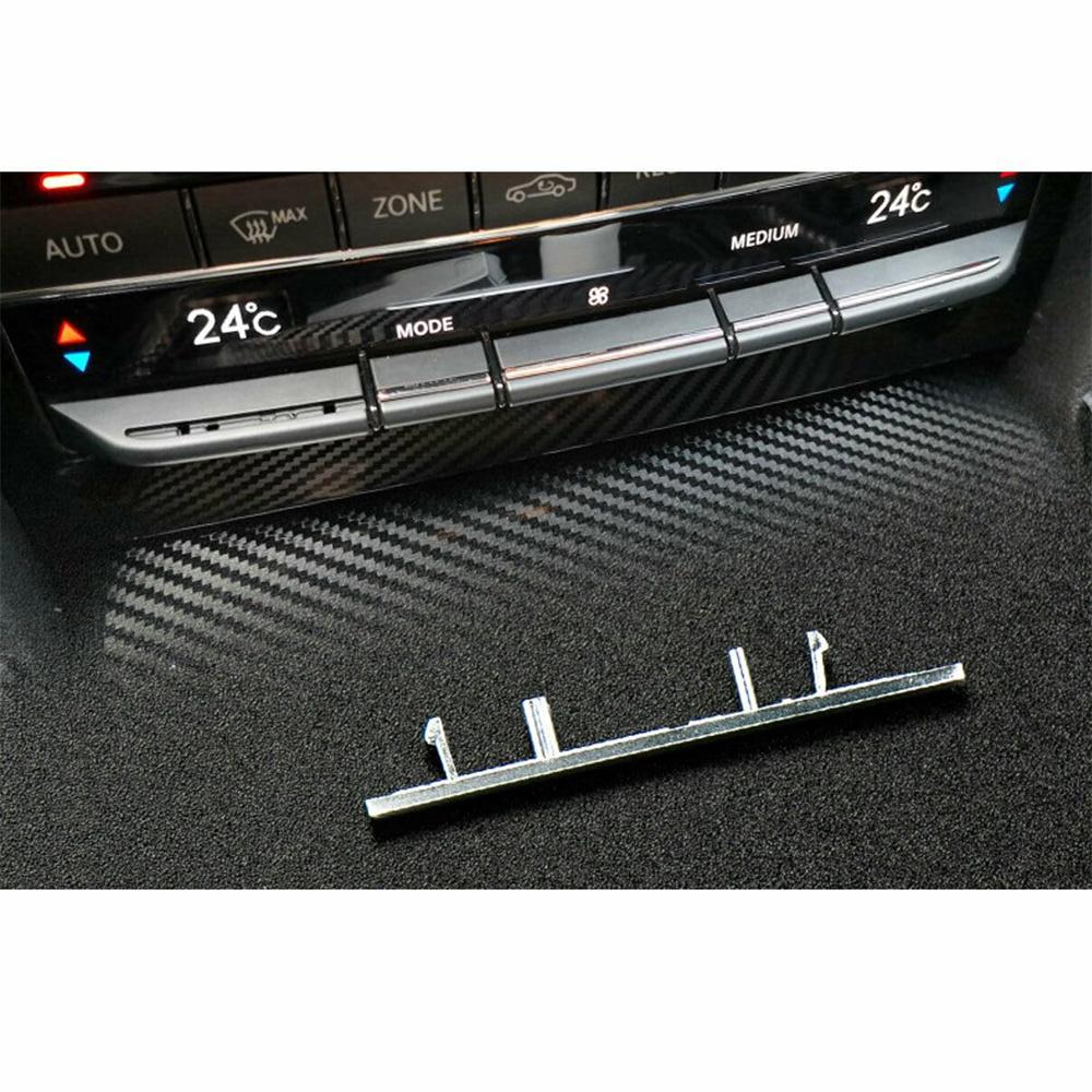 Center A/C TEMP Switch Button Strip Matte For Mercedes-Benz W212 E-Class 2008-14