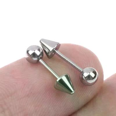 1Pair Punk Personality Demon Titanium Steel Pointed Cone Piercing For Men Women Hip Hop Rock Cartilage Earring Stud Jewelry Gift