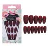 24pcs/Box Artificial Coffin Full Cover Fake Nails Wearable Nail Tips Ballerina False Nails