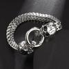 Schädel Perlenarmband Herren Dominant Retro Punk Trend Armband Gothic Hip Hop Rock Motorrad Fahren Schmuck Geschenk