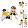 Soft And Skin-friendly Jeffy Cartoon Plush Hand Puppet Toy For Kids And Adults Perfect Christmas And Birthday Gift!