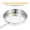 Stainless Steel Filter Spoon Large Hole Food Strainer Multi Purpose Strainer Sieve Design Ladle Food Strainer Sieve Home