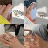 Rainbow Smiley Stylish Face Adjustable Ring For Women Perfect For Ins Inspired Fashion Lovers