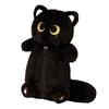 Black Paper Cat Towel Bag Multifunctional Plush Pen Bag Makeup Storage Gift