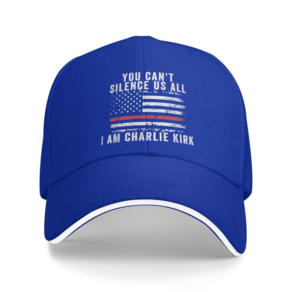 Sommer Du Kannst Uns Nicht Alle Zum Schweigen Bringen Ich Bin Charlie Kirk Baseballkappe Wandern Angeln Streetwear Design Trucker-Mütze Partner Baseballkappen