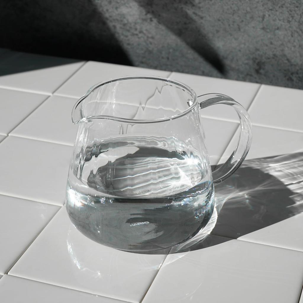 HARIO V60 Barista Line 600ml capacity Microwave Made in Server, Clear, (1-5 cups), safe, Heat-resistant glass, Japan, VBS-60-M
