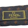 Used FENDI Tie Silk Black Brown