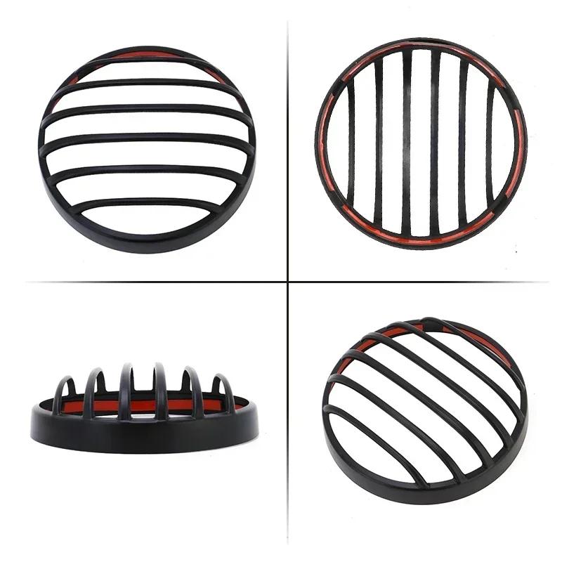For Honda Rebel CMX 300 2017-2025 Black Motorcycle Headlight Grill Cover Front Lamp Guard Retro Head Light Decorative ABS