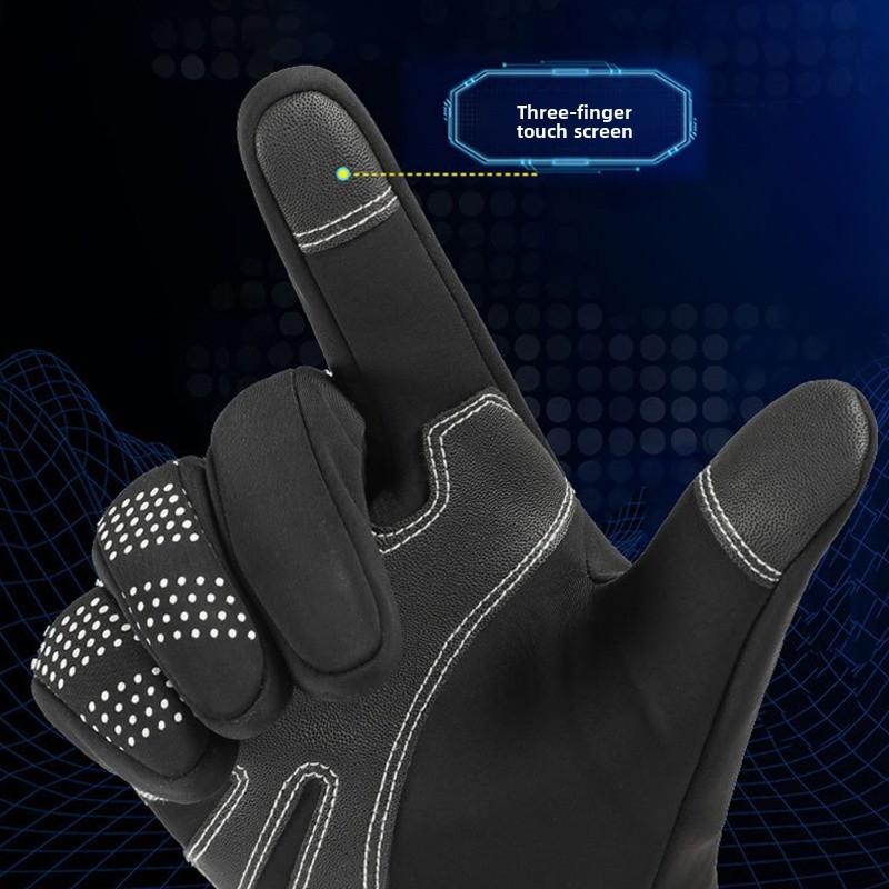 Warm-keeping Cycling Gloves for Outdoor Activities Skiing Cycling Water-resistant and Anti-slip Touchscreen with Added Insulation for Cold Protection.