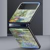 For Samsung Galaxy Z Flip 3 4 5 Hard Black Folding PC Phone Case Claude Monet Impressionism Painter For Samsung Z Flip3 Cover