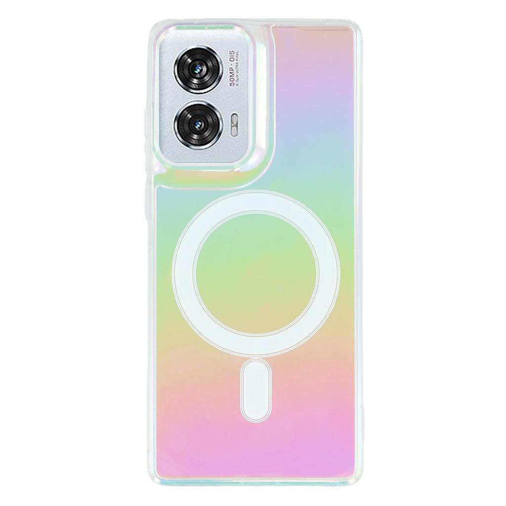 Slim Case for Motorola Edge 50 Fusion 5G/Moto G85 5G Acrylic+TPU Gradient Phone Cover Compatible with MagSafe