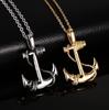 Caribbean Pirate Ship Anchor Necklace - Trendy Hip-Hop Jewelry for Men & Women