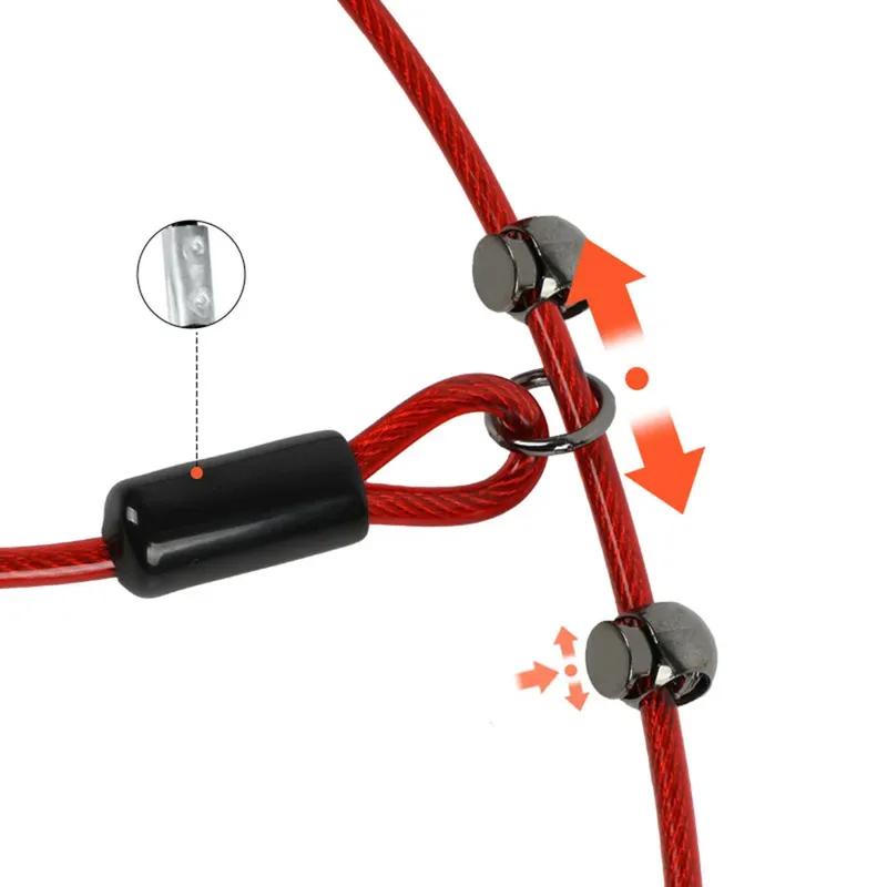 Cable Slip Lead Dog Leash Chew Proof Steel Wire Dog Leash with Nylon Handle for Teething Puppies Large Dogs Training Cord Leads