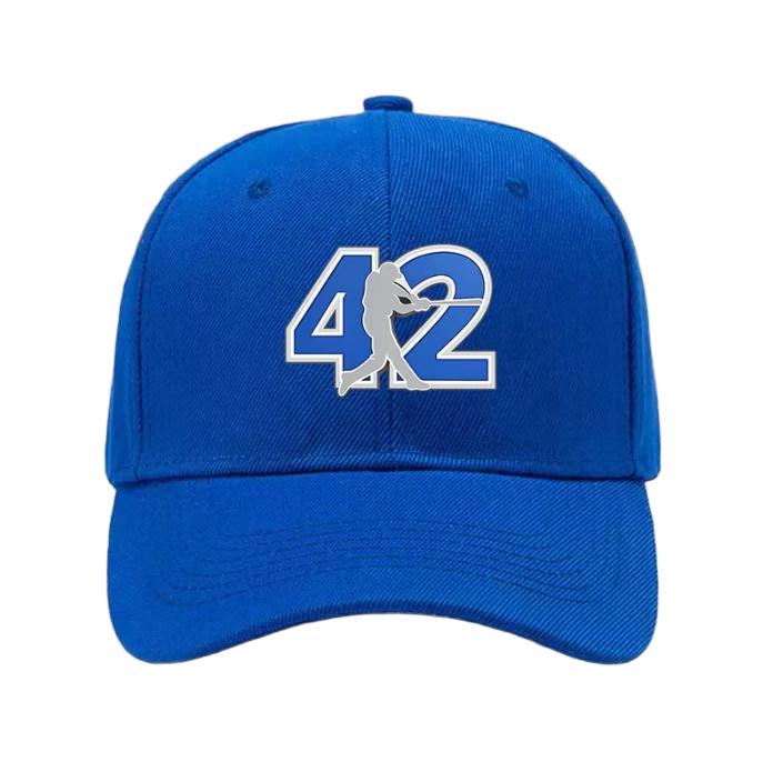 2026 Baseball Cap Size 42 - Adjustable 3D Embroidery with Baseball Player Print