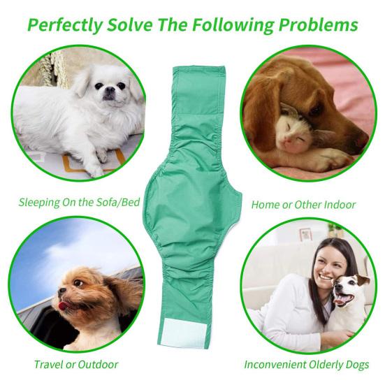 Yousheng Puppy Diaper Breathable Reusable Physiological Pants Pet Dog Anti-harassment Physiological Pants for Male Dogs