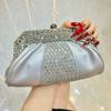 Gifts Diamond Embedded Evening Dress Handbag Elegant Large Capacity Clutch Bag Tote Bag for Ladies Party And Banquet