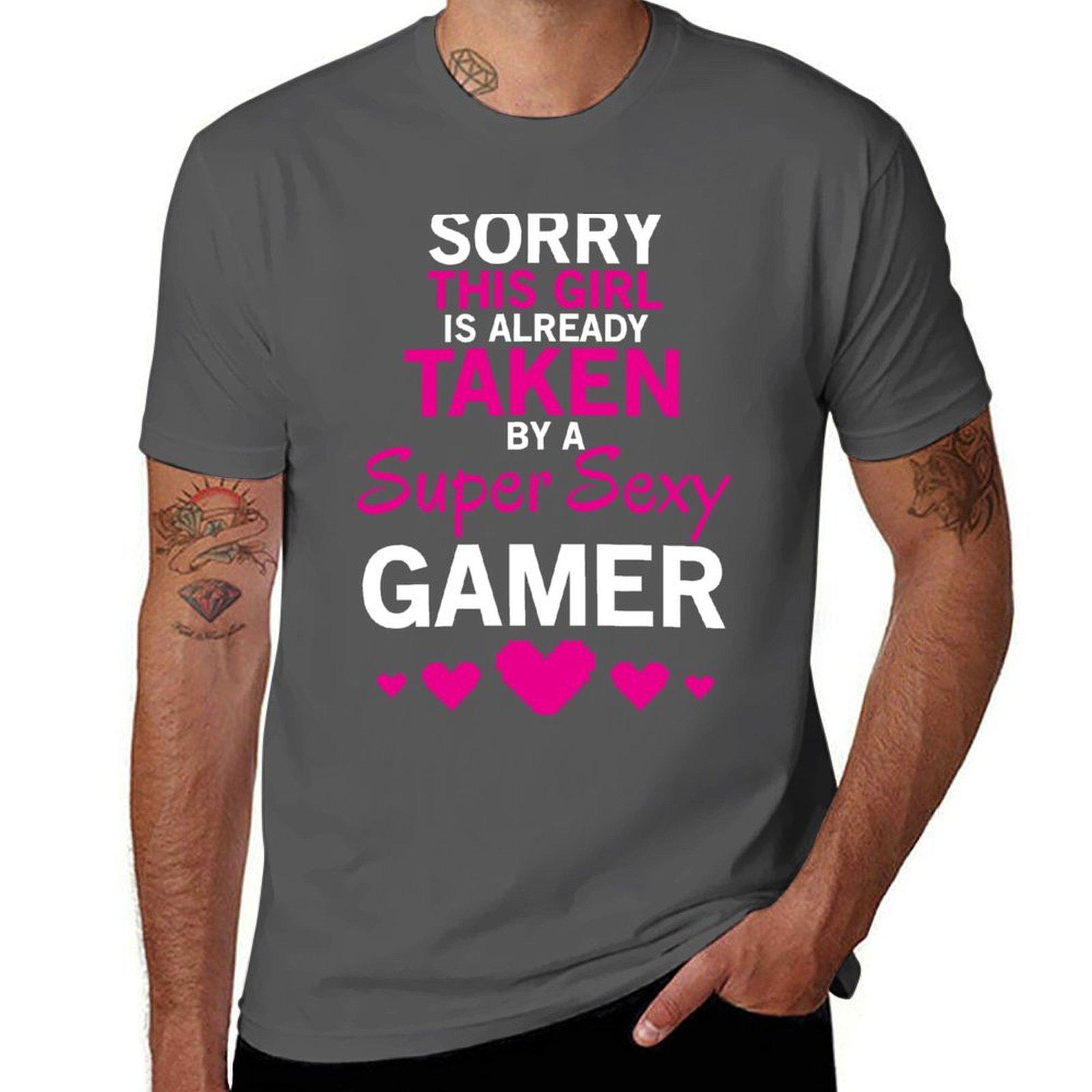 

Sexy Gamer Cute Gaming Girl T-shirt T-Shirt man t shirt graphic funny t shirts dark humor T-Shirt 4XL