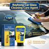 Car Glass Cleaning Care Agent Gently Removes Car Window Oil Film and Windshield Surface Maintenance Liquid 1set