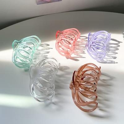 Women's Transparent Jelly Round Hairpin Clip Hairpin
