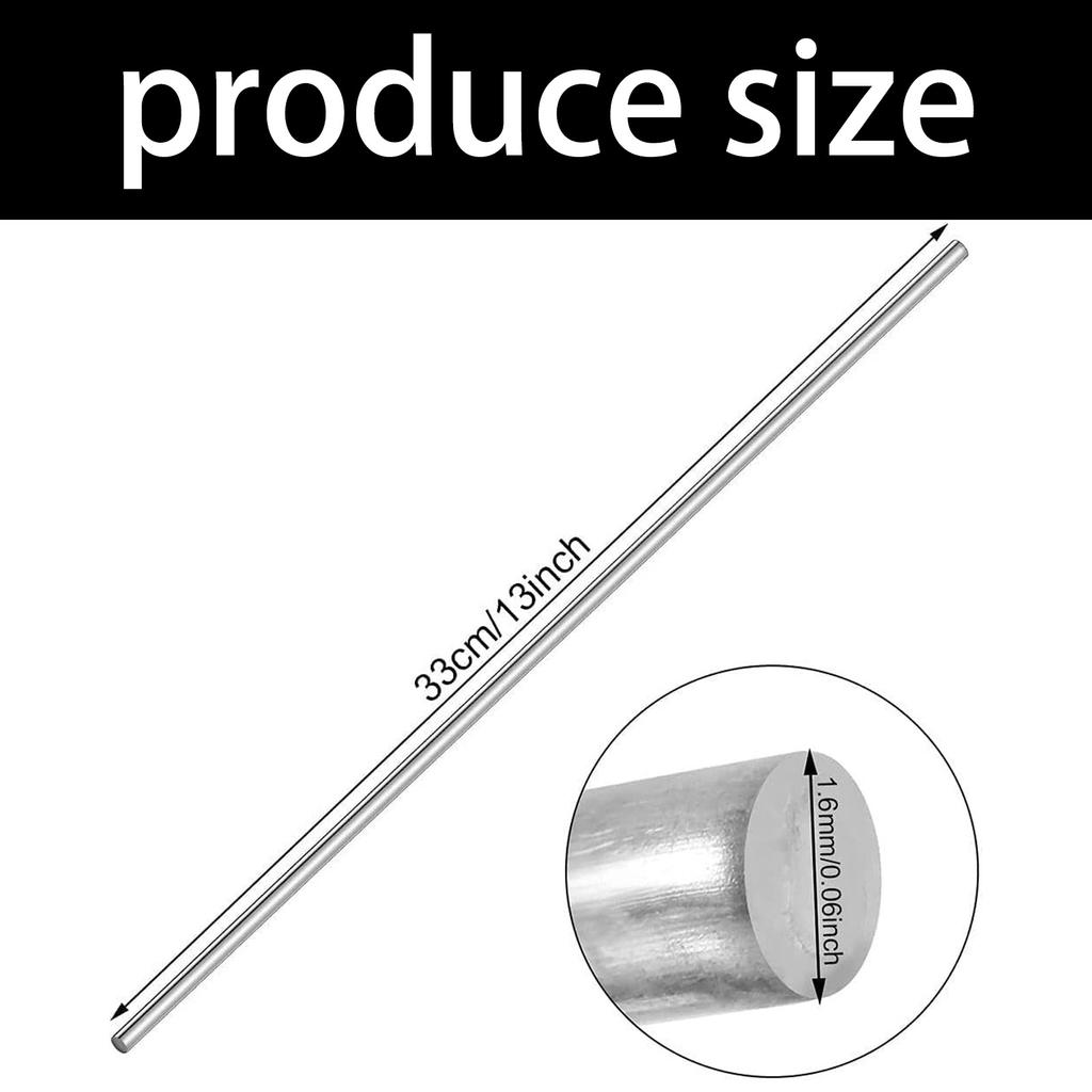 Pack Of 20 1.6mm Aluminum Welding Rods Low Temperature Melting Flux Free Durable Welding Sticks Soldering Rod