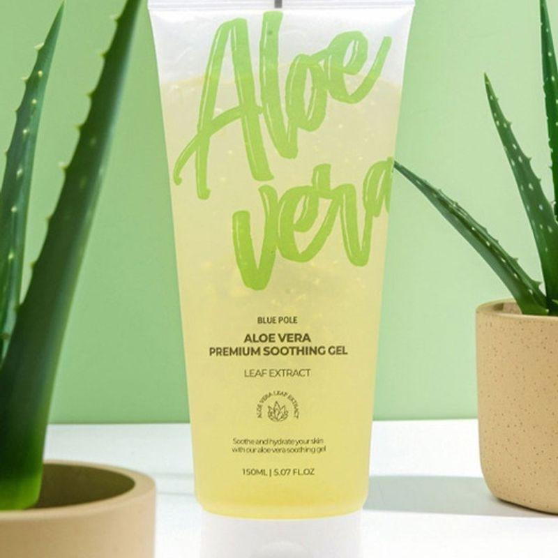 BLUEPOLE BEAUTY Bluepole Aloe Vera Premium Soothing Gel Skin Soothing Moisture Body Lotion Gel Cream Fragrance-Free 150ml