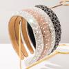 Retro Baroque-style Geometric Pattern Wide-edge Hairband, A Unique and Creative Versatile Hair Accessory Headwear.