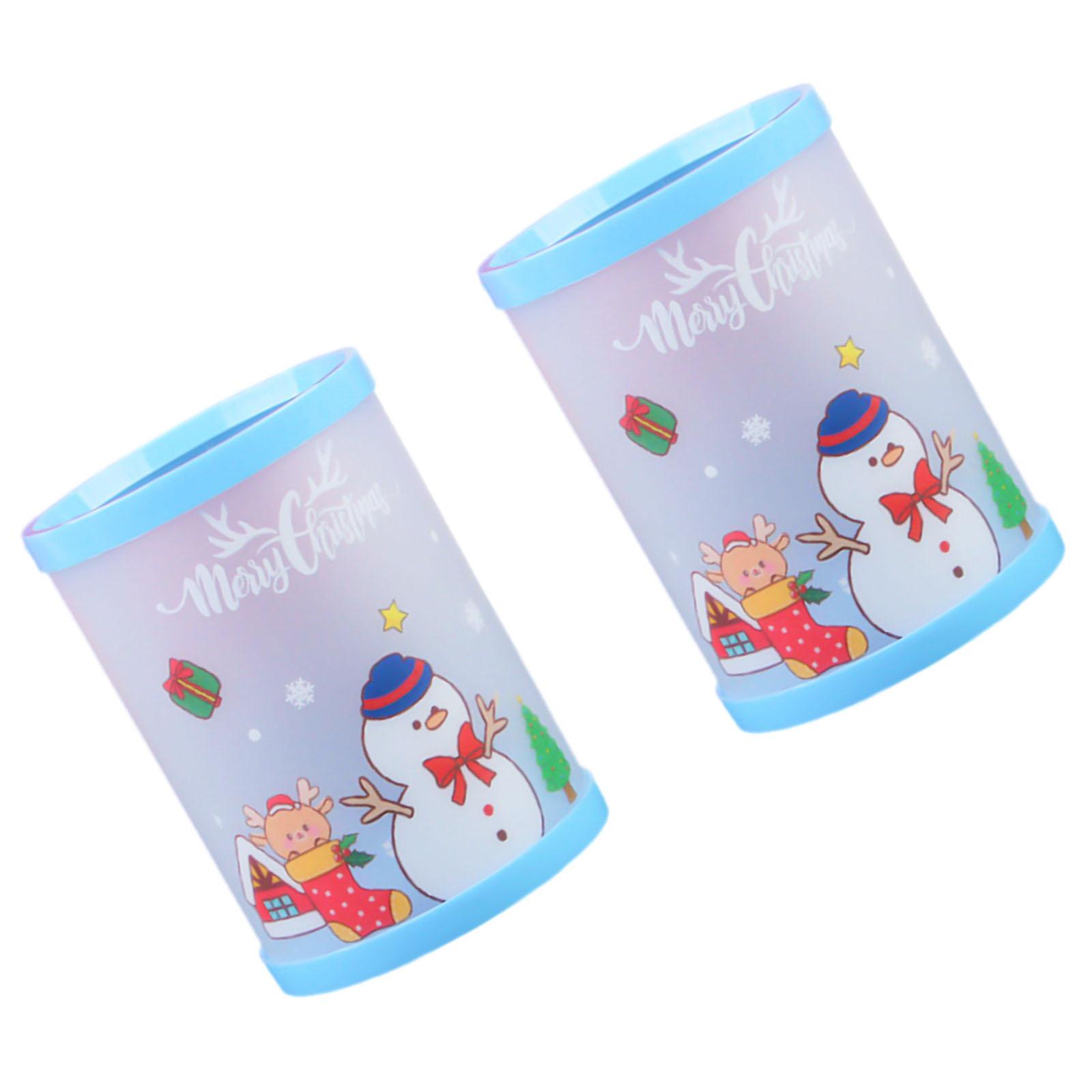 

Рождественский держатель для карандашей, декоративный держатель для ручек, контейнер для карандашей, украшение стола для ручек, карандашей, инструментов для макияжа, пульт дистанционного управления C