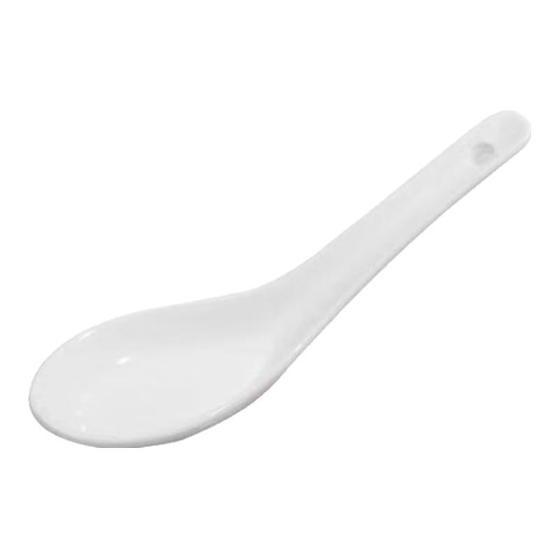 Ceramic Flat-Bottom Dining Spoons
