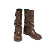 Medium Length Martin Boots Women's Small Pile Boots Women's Summer Brown Boots Thick-soled Wasteland West Cowboy Boots