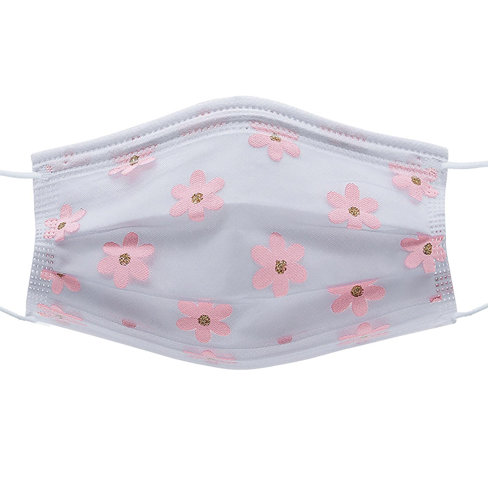 

Four Layer Screen Printed Disposable Mask Adult Breathable Fashion Mask 10PCS 17.5x9.5CM