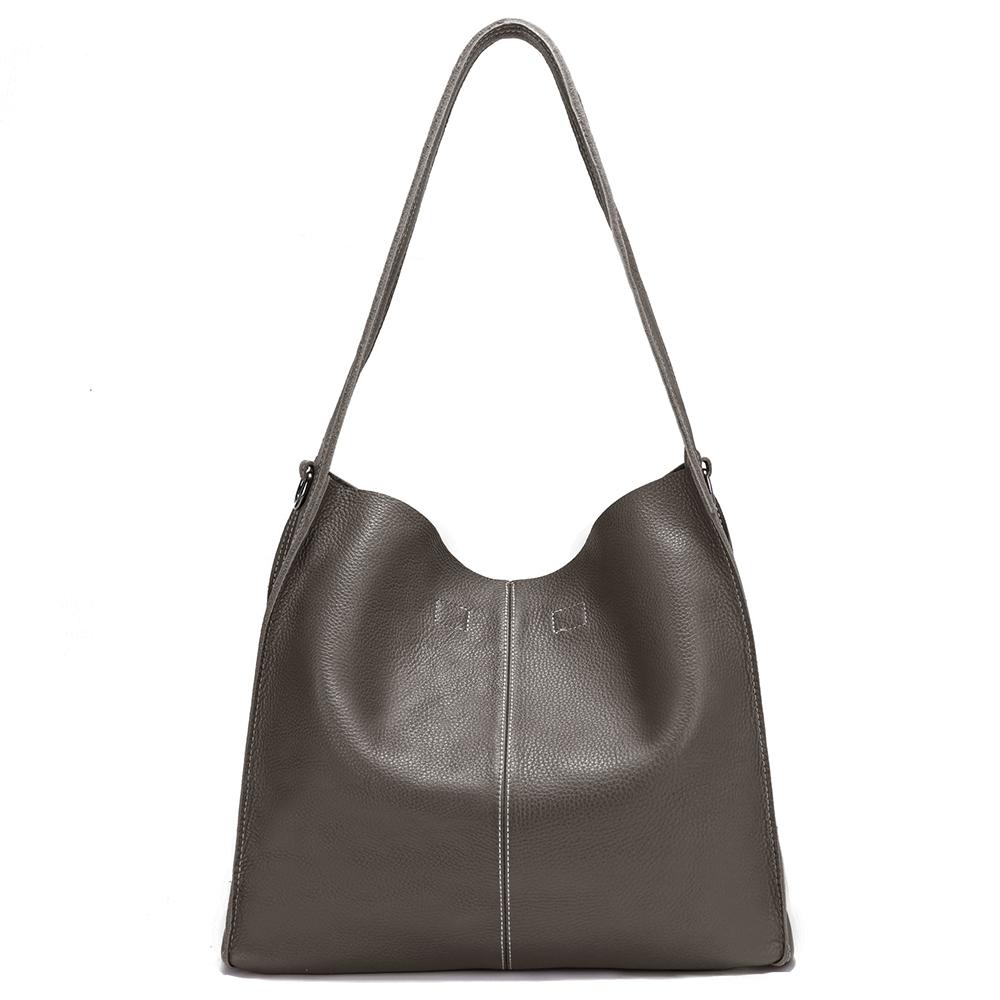 

Сумка-хобо из мягкой кожи Zency для женщин кофейный