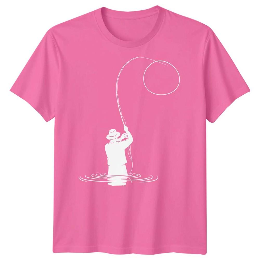 Fishing Fly Fishing Unisexs TShirt Angler Outdoor Hobby Tee