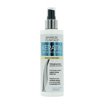 Keratin Smooth & Shine Leave-In Treatment, 8 Fl Oz