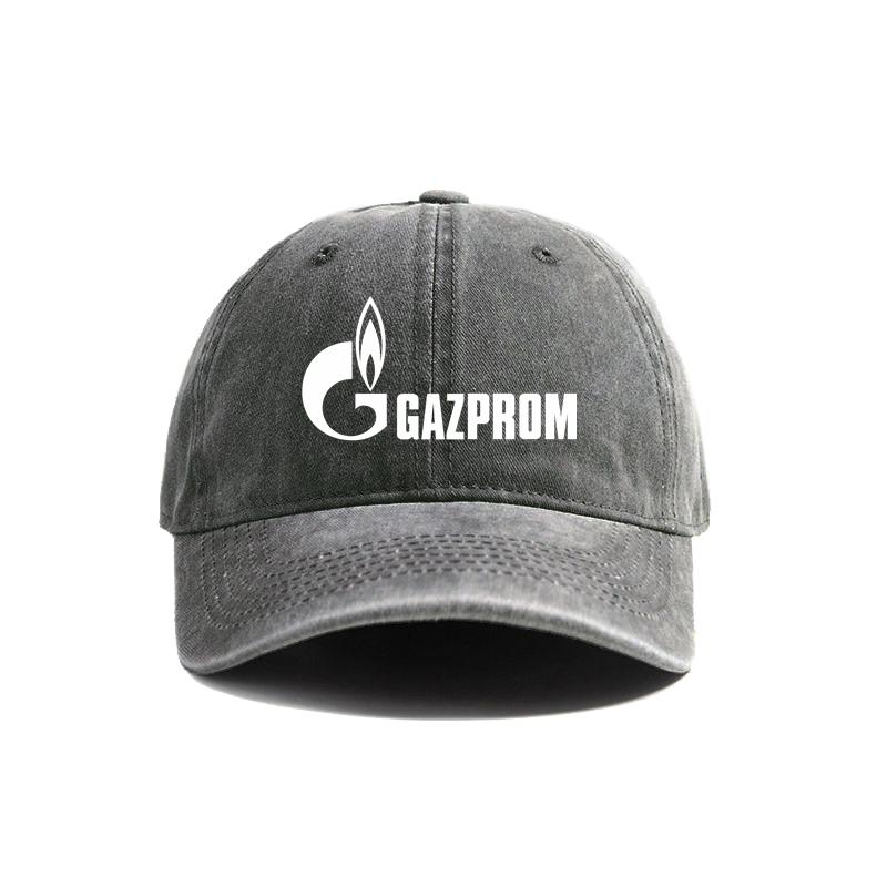 Gazprom Baseball Cap Summer Distressed Dad Hats Unisex Outdoor Adjustable Caps For Women Unisex MZ093