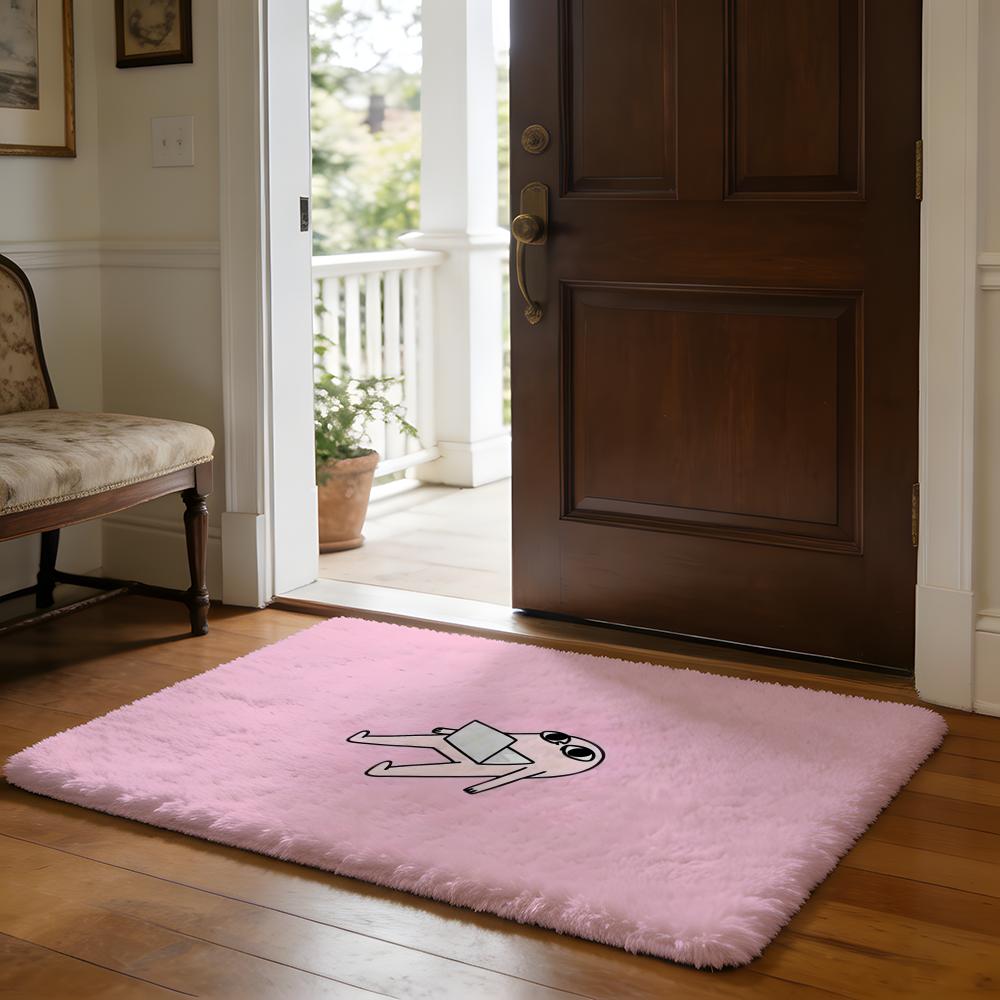 Anime Cute KketnipzS Floor Mat Soft Flannel Absorbent Mat Non-Slip Rug Home Bedroom Bathroom