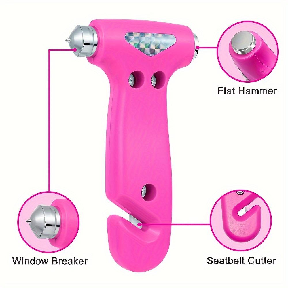 Car Mounted Safety Hammer, Window Breaking Self Driving Emergency Tool, Cutting Knife, 2-in-1 Solid Fire Escape Safety Hammer
