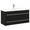 VidaXL Bathroom Vanity Cabinet with Integrated Basin, Under Sink Cabinet with Drawer, Toilet Organizer, 3278795