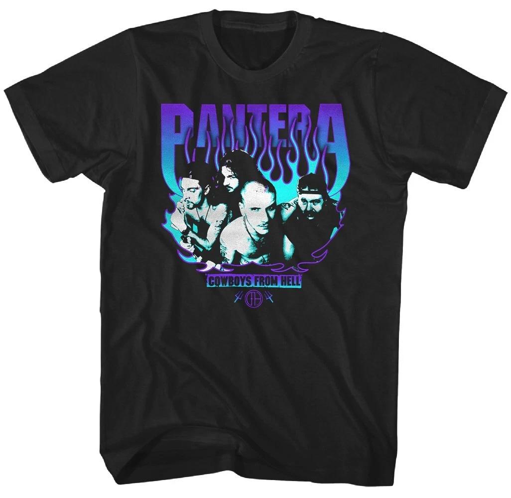 

Pantera Cowboys from Hell Purple Flame Mens T Shirt Music Classic Band Tee Black XL
