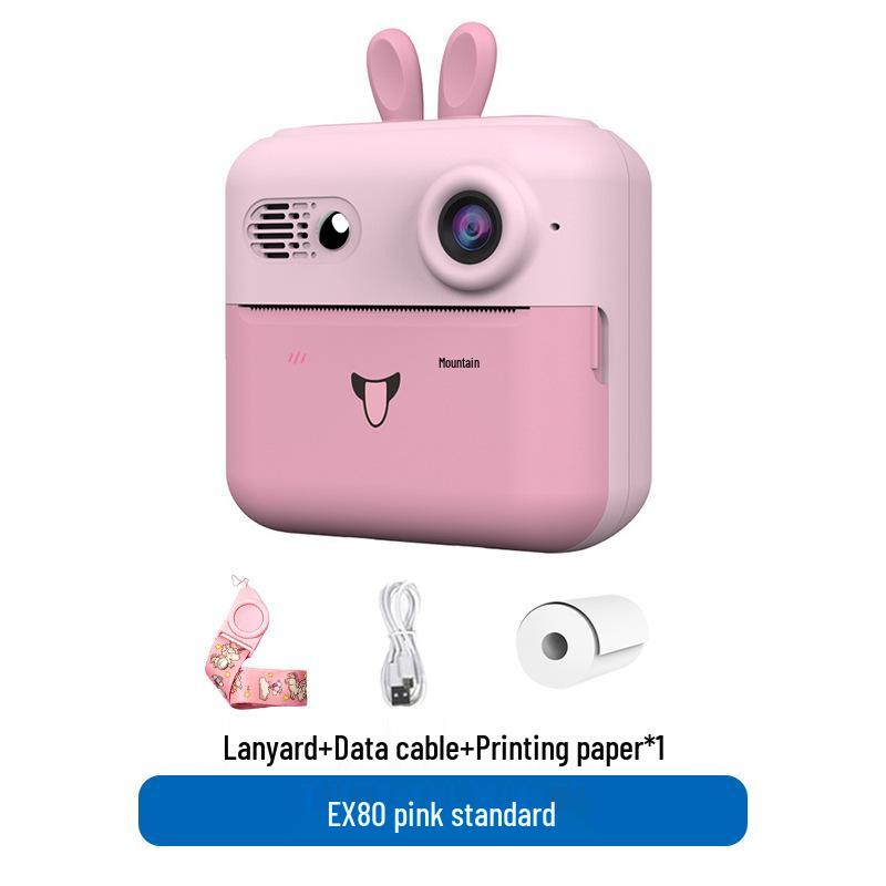 Q5 Barnas Dobbeltlinse Instant Print Kamera - Håndholdt Mini SLR Leketøy