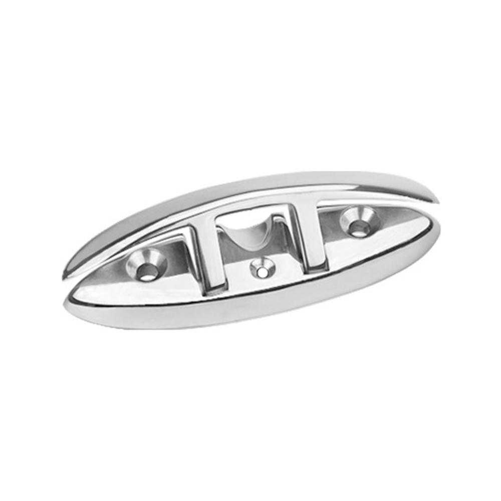 6 Inch Folding Boat Cleat 316 Stainless Steel Flip Up Flush Dock Mount Cleats for Boat Kayak