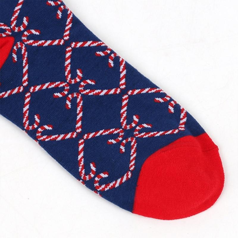 Christmas Pattern Crew Socks Novelty Funny Crazy Ankle Socks Cartoon Cotton Booties Socks Christmas Socks for Women Men