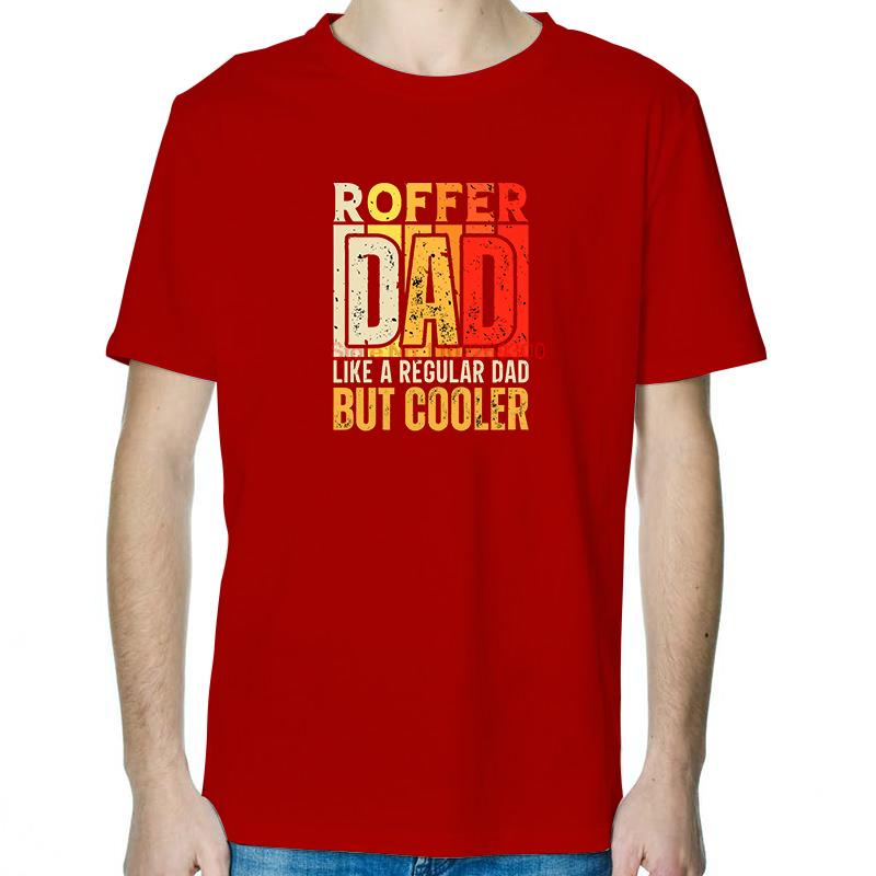 

Roffer Папа Смешная Футболка на День Отца Футболки Графическая Футболка Топы Футболка Новое Поступление Хлопковая Футболка с Коротким Рукавом Мужские Футболки S