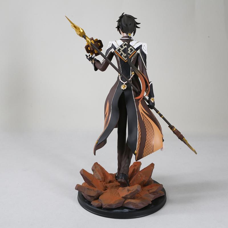 28cm Anime Genshin Impact Zhongli Anime Figure Collection Model Doll Toy Gift