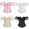 Vintage Corset Bustier Top Sexy Corset Waist Trainer New Jacquard Underbust Corset  Women Gift