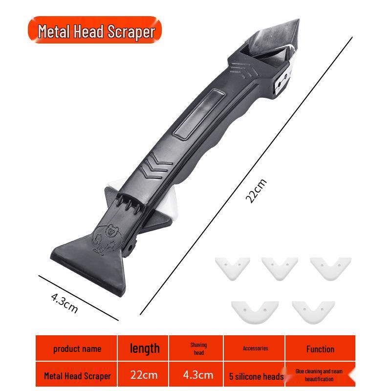 

Металлический скребок и набор стамесок для удаления клея - Инструмент для скребка клея для стекла и затирки