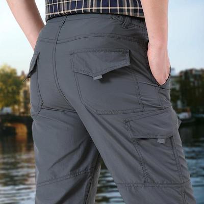 Pantalon de Randonnée Imperméable à Séchage Rapide pour Homme - Épaisseur Moyenne, Coupe-vent, Multi-Poches pour Printemps & Automne S105
