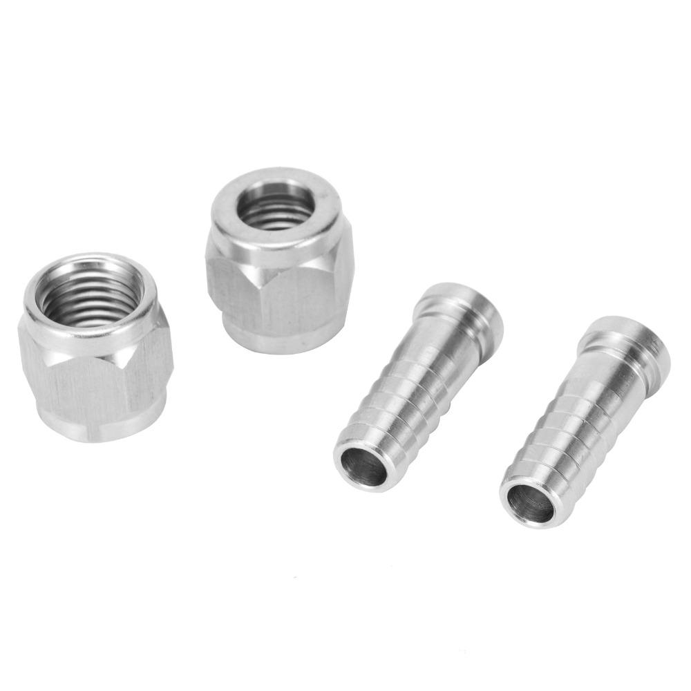 4pcs Stainless Steel Barb Fitting Set 8mm Barb Hose Swivel Nut Convenient Swivel Nut Barb Home Brew