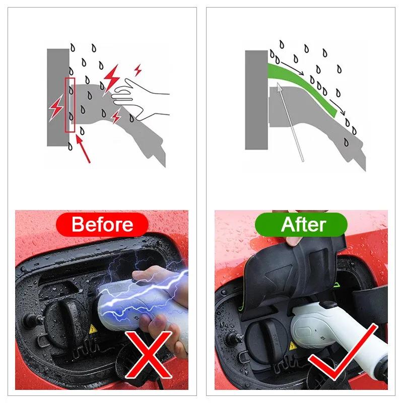 New Energy Car Rain Shield Sticker For BYD Atto 8 Sealion 8 Tang L DM-p EV DM-i EV Charging Port Waterproof Protector Cover